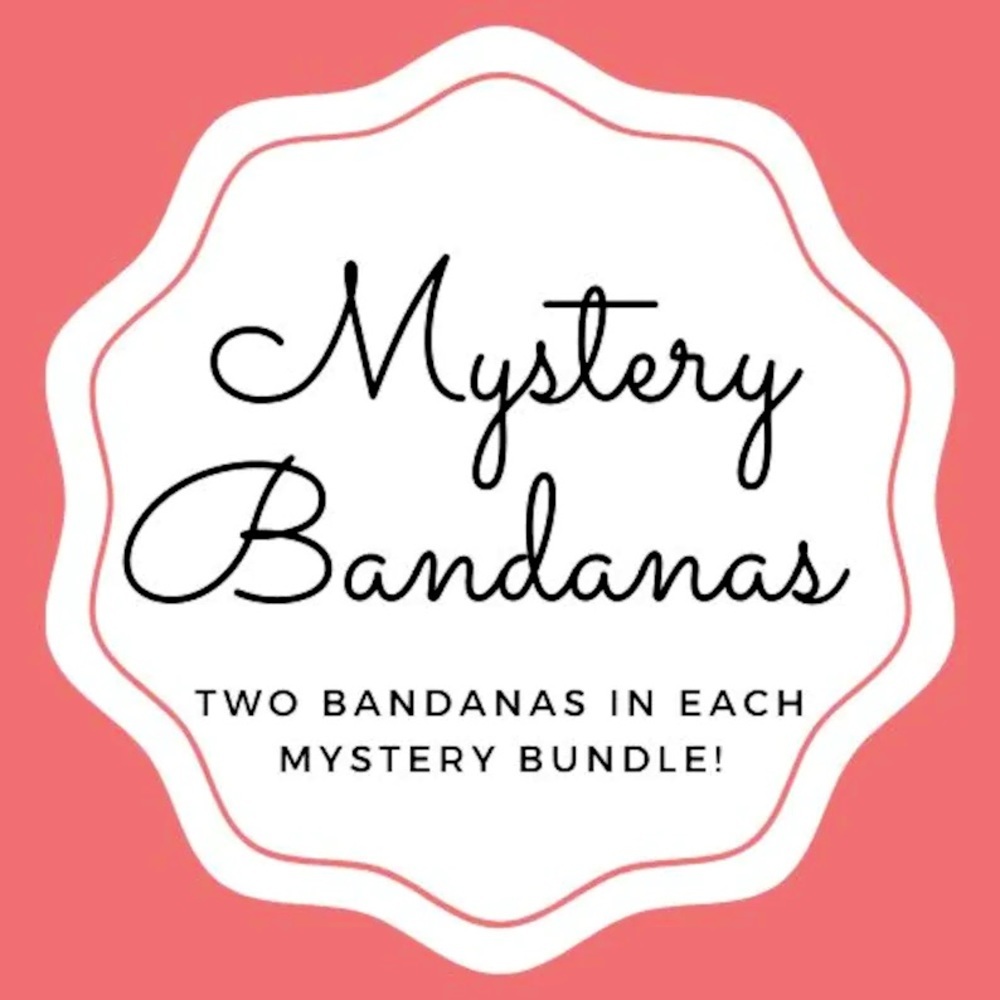 Two Mystery Over The Collar Dog Bandanas